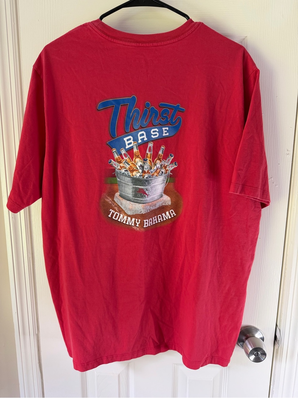 Tommy Bahama 'Thirst Base' Graphic Tee - Red with Blue Accents
